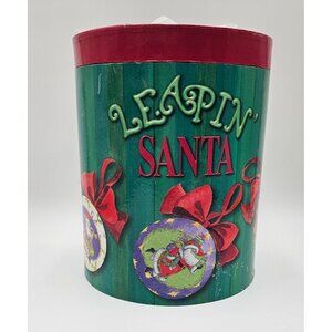 Nutshell Designs by Ingrid Leapin Santa Christmas Iced Ball Ornament Set of 12